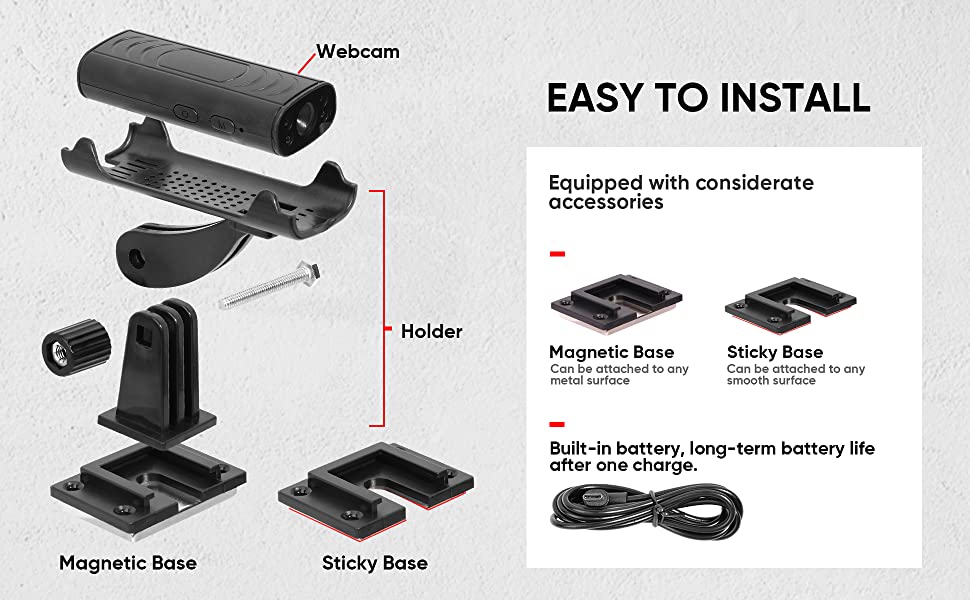 Reverse Hitch Guide for RV with Builtin Battery,HD Waterproof Night